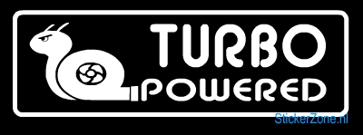 Sticker Turbo Powered